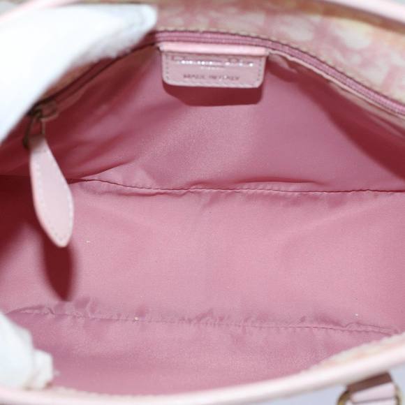 CHRISTIAN DIOR Trotter Canvas Hand Bag PVC Leather Pink 09-BO-0076 Auth yk8952 - Picture 10 of 16